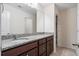 Bathroom featuring granite counters, a modern sink, and a bright mirror at 536 Man O War Ln, Moncks Corner, SC 29461