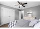 Bedroom with grey walls and a Queen-sized bed at 536 Man O War Ln, Moncks Corner, SC 29461