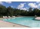 Community pool surrounded by lounge chairs, perfect for relaxation and recreation at 536 Man O War Ln, Moncks Corner, SC 29461