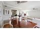 Dining area with a view to the living area and kitchen at 623 Bay Tree Ct, Mount Pleasant, SC 29464