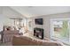 This cozy living room features a mounted TV and natural light at 623 Bay Tree Ct, Mount Pleasant, SC 29464
