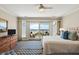 Serene main bedroom with ocean view balcony access, neutral decor, and comfortable furnishings at 7 Beach Club Villas, Isle of Palms, SC 29451