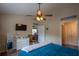 Relaxing bedroom with a view into the hallway and linen closet at 7322 Stoney Moss Way, Hanahan, SC 29410