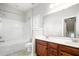 Bathroom featuring double vanity, tub and shower at 123 Gaslight Blvd, Summerville, SC 29483