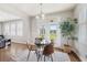 Bright and inviting living room features a fireplace, hardwood floors, and stylish furnishings at 123 Gaslight Blvd, Summerville, SC 29483