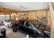 Spacious garage with wood-paneled walls and room for multiple vehicles and bicycles at 1621 Folly Creek Way # D-8, Charleston, SC 29412
