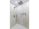 Shower featuring dual shower heads, overhead lighting, built-in shelves with white shower pan at 2020 Piper Dr, Charleston, SC 29407