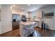 Beautiful kitchen with stainless appliances, granite countertops, and center island with seating at 2024 Lanneau Ln, Johns Island, SC 29455