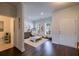 Spacious living area with a playroom, dark floors and natural light at 2024 Lanneau Ln, Johns Island, SC 29455