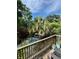 Overhead view of the secluded backyard showcasing a pool, lounge chairs, and lush landscaping at 2066 Wappoo Dr, Charleston, SC 29412
