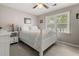 Bedroom with a bed, window, and a side table at 207 Littlejohn St, Summerville, SC 29483