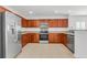 Spacious kitchen featuring stainless steel appliances and ample cabinet space at 210 Wildberry Ln, Goose Creek, SC 29445