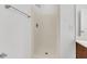 Bathroom shower with white surround, chrome fixtures and neutral paint at 210 Wildberry Ln, Goose Creek, SC 29445