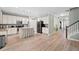 Open kitchen with a center island, stainless appliances and breakfast bar at 2106 Clipstone Dr, Ladson, SC 29456