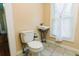 Bathroom features toilet and vanity at 21877 Lowcountry Hwy, Ruffin, SC 29475