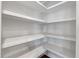 Bright pantry with painted shelves offers substantial storage space at 3028 River Vista Drive Way, Mount Pleasant, SC 29466