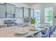 Gourmet kitchen with quartz countertops, stainless steel appliances, and stylish seating at the island at 312 Cypress Knee Landing, Summerville, SC 29483