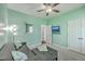 A stylish living room featuring a comfortable sofa and a TV for relaxation and entertainment at 312 Cypress Knee Landing, Summerville, SC 29483