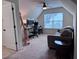 Bonus room featuring carpeted floors, sloped ceilings, and lots of natural light at 317 Whispering Breeze Ln, Summerville, SC 29486