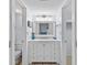 Bathroom with marble countertop, vanity, and great lighting at 341 Seabrook Island Rd, Seabrook Island, SC 29455