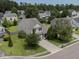 Aerial view of home with landscaped yard at 406 Brookfield Ln, Goose Creek, SC 29445