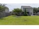 Spacious backyard with well-kept lawn, providing ample room for outdoor activities and gardening at 406 Brookfield Ln, Goose Creek, SC 29445