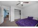 Bedroom with carpet, a ceiling fan and natural light at 406 Brookfield Ln, Goose Creek, SC 29445