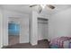 Bedroom with carpet, ceiling fan and closet at 406 Brookfield Ln, Goose Creek, SC 29445