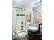 The renovated bathroom features black fixtures, white subway tiles in the shower, and a bowl sink at 416 Altman St, Moncks Corner, SC 29461