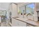 Bright kitchen features white cabinets, butcher block counters, and stainless steel appliances at 422 Geddes Ave, Charleston, SC 29407