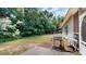 This home has a large, private backyard with mature trees at 4969 Franconia Dr, Summerville, SC 29485