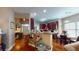 Beautifully decorated living area featuring hardwood floors and a modern open layout at 4969 Franconia Dr, Summerville, SC 29485