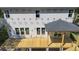 New house under construction showcasing spacious wooden porch and back facade at 817 Cheehaw St, Edisto Island, SC 29438