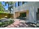 Enclosed backyard patio with shade and peaceful seating, ideal for outdoor relaxation at 93 Ashley Hall Plantation Rd # 6, Charleston, SC 29407
