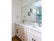 Bathroom featuring double sink vanity with white countertops and stylish cabinets at 10 Riker St, Charleston, SC 29403