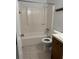 Bathroom featuring a shower and tub combo with tile flooring at 106 Teddy Ct, Summerville, SC 29485