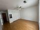 Bedroom with ceiling fan, closet, and wood flooring at 106 Teddy Ct, Summerville, SC 29485