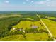 Scenic aerial view of expansive land, lush forests, and a peaceful pond in a serene setting at 1133 Highway 311, Cross, SC 29436