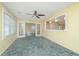 Open-concept living space featuring a view into the kitchen, with a ceiling fan for added comfort at 127 Rahway Rd, Goose Creek, SC 29445