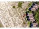 Aerial image showcasing condo's proximity to beach access and dunes at 1334 Pelican Watch Villas, Seabrook Island, SC 29455