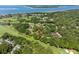 Beautiful aerial view of the community homes nestled among lush greenery near the ocean at 146 High Hammock Villas, Seabrook Island, SC 29455
