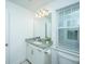 Clean bathroom featuring a granite countertop vanity, and ample lighting at 1529 Foster Creek Rd, Hanahan, SC 29410