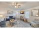 Bright living room featuring cozy seating, a wall-mounted TV, and stylish decor at 1617 Refuge Run, Charleston, SC 29412