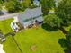 Aerial view shows deck, fenced back yard, boat parking, and mature landscaping at 2005 Thornhill Dr, Summerville, SC 29485