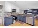 Modern kitchen featuring stainless steel appliances, stylish cabinetry, and ample counter space at 2005 Thornhill Dr, Summerville, SC 29485