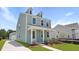 Beautiful two-story home with a covered porch and a well-maintained yard at 222 Terrace View Dr, Summerville, SC 29486