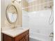 Bathroom with a shower-tub, and stylish fixtures at 2340 Marsh Hen Dr, Seabrook Island, SC 29455