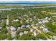 Beautiful aerial view of homes nestled among lush trees, showcasing a serene waterfront community at 2407 Cameron Blvd, Isle of Palms, SC 29451
