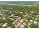 Captivating aerial shot showing homes and lush greenery near the waterfront, a peaceful residential area at 2407 Cameron Blvd, Isle of Palms, SC 29451