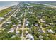 Scenic aerial capture of homes nestled among lush greenery, close to the serene waterfront and sandy beaches at 2407 Cameron Blvd, Isle of Palms, SC 29451